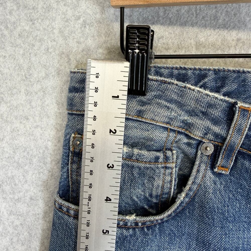 ACNE STUDIOS Pop Betty Jeans Women's EU 40 US 30 Blue 100% Cotton Distressed - Picture 5 of 13
